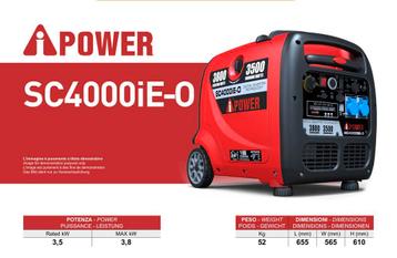 Aipower SC4000iE-0 aggregaat generator Ipower 3,5 kw beschikbaar voor biedingen