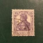 Duitse Rijk 1917 - 15 Pf Germania in de tint donkerblauw, Postzegels en Munten, Postzegels | Europa | Duitsland, Gestempeld