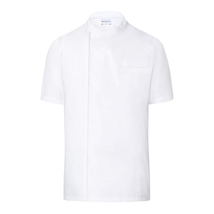 GGM Gastro | (6 stuks) KARLOWSKY | Korte Mouw Kokshemd - Wit, Kleding | Heren, T-shirts, Wit, Maat 46 (S) of kleiner, Nieuw, Verzenden