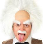 Einstein Pruik Wit, Verzenden, Nieuw
