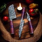 Kitchen knife - D2 Tool Steel with real unique Pattern
