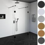 Complete Profielloze Doorloopdouche Met Vaste Zijwanden 30cm, Ophalen of Verzenden, Nieuw, Chroom, Douche