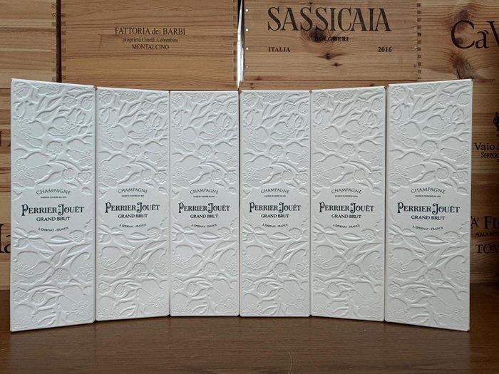 Perrier-Jouët, Grand Brut - Champagne - 6 Flessen (0.75, Verzamelen, Wijnen