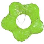 Boekethouder sisal bloemvorm 15 cm. Appelgroen Boekethouder, Ophalen of Verzenden, Nieuw