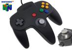 Mario64.nl: Nintendo 64 Controller Black met GameCube Pookje, Ophalen of Verzenden, Gebruikt