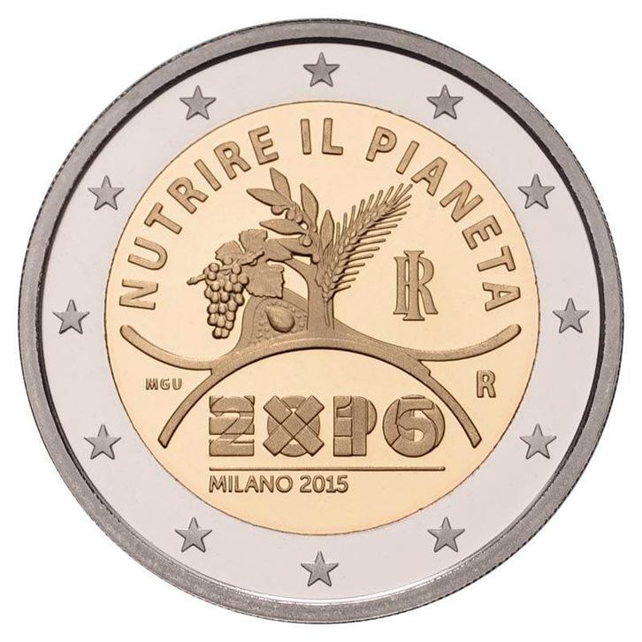Italië 2 Euro Expo 2015 UNC, Postzegels en Munten, Munten | Europa | Euromunten, Verzenden