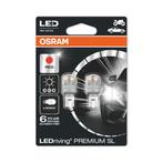 Osram W16W LED Retrofit Rood 12V W2.1x9.5d 2 Stuks, Auto-onderdelen, Ophalen of Verzenden, Nieuw