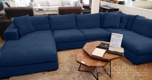 U-Bankstel Sloterdijk - loungebanken - Blauw, Huis en Inrichting, Banken | Sofa's en Chaises Longues, Nieuw, Stof