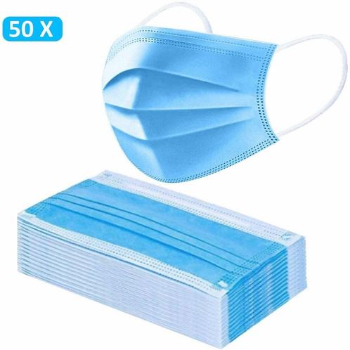 Benson Wegwerpmaskers - 3-laags - Comfortabel - Verstelba..., Doe-het-zelf en Verbouw, Gereedschap | Handgereedschap, Nieuw, Ophalen of Verzenden