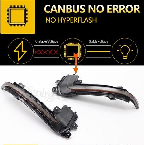 Dynamisch knipperlicht ZWART AUDI A3 / A4 / A5 / RS3, 4, 5, Auto-onderdelen, Verlichting