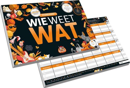 Wie Weet Wat - Standaard Editie | White Goblin Games -, Hobby en Vrije tijd, Gezelschapsspellen | Kaartspellen, Nieuw, Verzenden