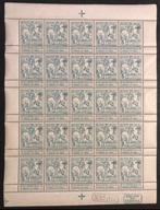 België 1911 - Velletje van 25 : Caritas 5c Groenblauw met, Postzegels en Munten, Postzegels | Europa | België, Gestempeld