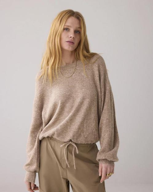 -50% Summum  Summum 7s5889-7975 703 puff sleeve sweater wool, Kleding | Dames, Truien en Vesten, Groen, Nieuw, Verzenden