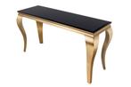 Elegante consoletafel MODERN BAROK 145cm zwart goud, Ophalen of Verzenden, Nieuw