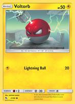 Voltorb 21/68 Hidden Fates, Ophalen of Verzenden, Nieuw, Losse kaart, Foil