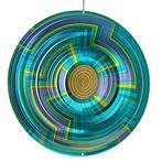 Windspinner, Spin Art, RVS, Mandala, 12MSW300, Blauw, Ø30cm, Verzenden, Nieuw