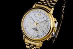 Longines - 18K Gold Full Calendar Moon Phase Chronograph, Nieuw