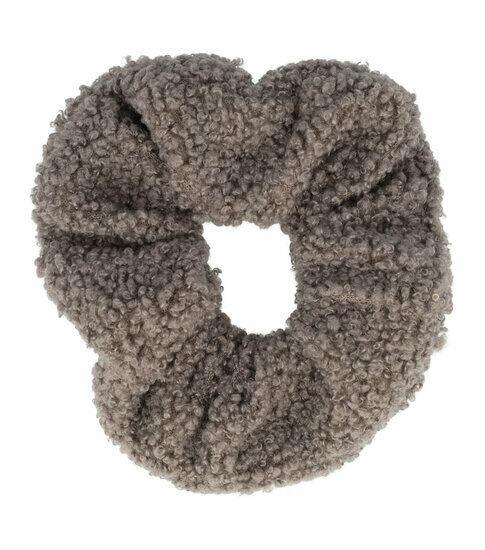 Scrunchie Haarelastiek Teddy Stof Grijs, Sieraden, Tassen en Uiterlijk, Uiterlijk | Haarverzorging