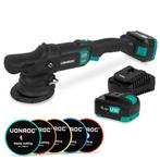 PRO Excentrische Polijstmachine 20V – Ø 125mm | Incl. 2x, Doe-het-zelf en Verbouw, Gereedschap | Handgereedschap, Verzenden, Nieuw