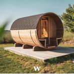 Buitensauna en Barrelsauna van Welvaere: Luxe in Eigen Tuin!, Sport en Fitness, Sauna, Nieuw, Complete sauna, Fins of Traditioneel