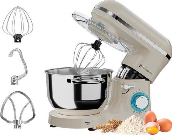 2dekans | KitchenBrothers Keukenmachine & Mixer – 6,2L, Witgoed en Apparatuur, Keukenmixers, Zo goed als nieuw, Ophalen of Verzenden