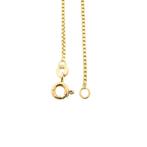 Gouden Venetiaanse schakel ketting | 50 cm (veersluiting), Sieraden, Tassen en Uiterlijk, Kettingen, Ophalen of Verzenden, Gebruikt