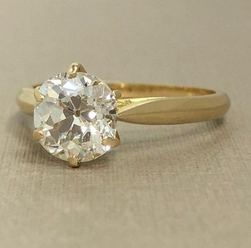 Zonder Minimumprijs - Ring - 18 karaat Geel goud - 1.25ct., Sieraden, Tassen en Uiterlijk, Ringen