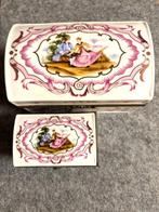 Limoges - Doos (2) - Porselein, Handwerk met schildering -, Antiek en Kunst