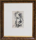 Ottone Rosai (1895-1957) - Figura di profilo, Antiek en Kunst, Kunst | Schilderijen | Modern
