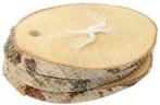 Boomstamschijf berkenschijf ovaal natural slice ca., Hobby en Vrije tijd, Ophalen of Verzenden, Nieuw
