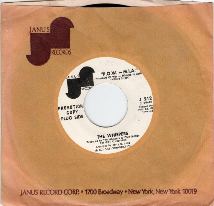 Whispers - P.O.W. - M.I.A. + Does She Care (Vinylsingle), Cd's en Dvd's, Vinyl Singles