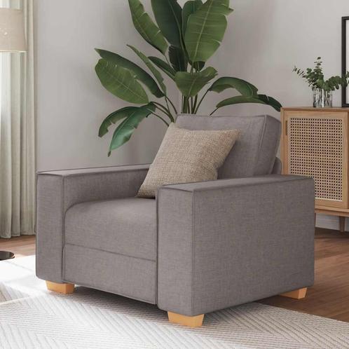 vidaXL Sofa Stoel Taupe 60 cm Stof, Huis en Inrichting, Banken | Bankstellen, Nieuw, Stof, Verzenden