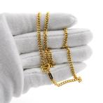 24 Krt. Exclusieve gouden gourmet schakel ketting met tra..., Sieraden, Tassen en Uiterlijk, Kettingen, Ophalen of Verzenden, Gebruikt