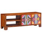 vidaXL TV-meubel 110x30x40 massief acaciahout meerkleurig, Huis en Inrichting, Verzenden, Nieuw