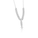 Halsketting - 18 karaat Witgoud - 1.38ct. tw. Diamant, Sieraden, Tassen en Uiterlijk, Nieuw