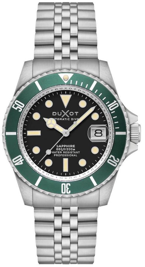 Duxot DX-2057-33 Soot Black Atlantica Diver automatisch, Sieraden, Tassen en Uiterlijk, Horloges | Heren, Staal, Nieuw, Staal