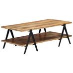 vidaXL Salontafel 115x60x40 cm massief mangohout, 100 tot 150 cm, Verzenden, Nieuw, 50 tot 100 cm