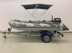 KEWI MB360 | Rubberboot | 15PK Suzuki | incl Trailer |, Watersport en Boten, Rubberboten, Airdeck, Zo goed als nieuw, Benzine