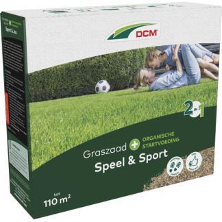 Graszaad speelgazon 2-in-1 | DCM | 110 m², Tuin en Terras, Gras en Kunstgras, Nieuw, Verzenden
