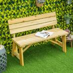 TRUUSK Tuinbank 2-zits Parkbank Van Hout Tot 220 Kg, Terrasb, Tuin en Terras, Tuinbanken, Verzenden, Nieuw