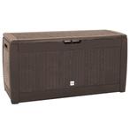 vidaXL Tuinbox 119x48x60 cm polypropeen bruin, Verzenden, Nieuw