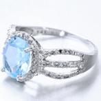 Ring - 14 karaat Witgoud Topaas, Nieuw