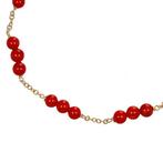 Armband - 18 karaat Geel goud Koraal, Sieraden, Tassen en Uiterlijk, Armbanden, Nieuw