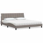 vidaXL Bed met matras Hanko stof taupe 180x200 cm, Huis en Inrichting, Slaapkamer | Bedden, Eenpersoons, Verzenden, Nieuw, 80 cm