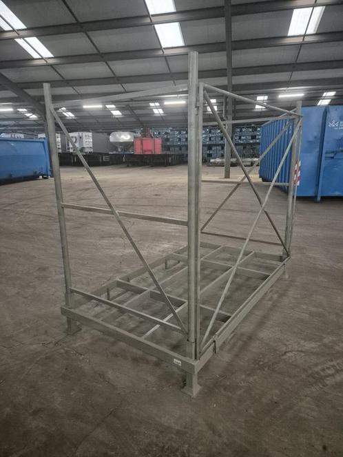 Stapelrek 2350x1350x2020 mm, max. 2000kg, gebruikt - Grijs,, Zakelijke goederen, Kantoor en Winkelinrichting | Magazijn, Stelling en Opslag