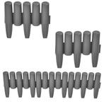 Palissade - borderrand - kunststof - donkergrijs - 21,6m, Verzenden, Nieuw