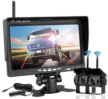 BrandWay Draadloze 2 Achteruitrijcameras set 7 inch scherm beschikbaar voor biedingen