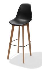 Barkruk | Zonder Armleuningen | 47x53x119cm | Zwart, Verzenden, Nieuw in verpakking