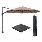 Garden Impressions Hawaii zweefparasol Ø350 cm carbon black, Verzenden, Nieuw