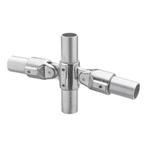 Buiskoppeling Scharnier 180° Ø 48 mm Aluminium, Verzenden, Nieuw